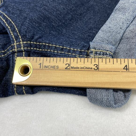 Wishful Park Jean‎ Shorts Junior 7 Dark Wash Roll Up Stretch Jorts Pockets - Picture 8 of 8